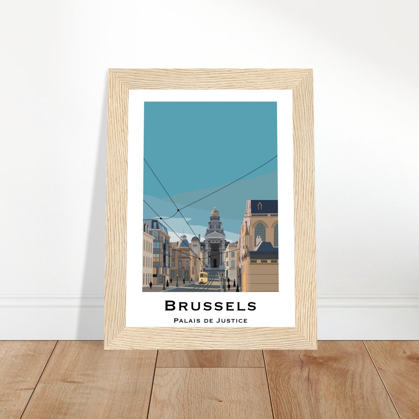 Brussels, Belgium - Palais de Justice City Poster