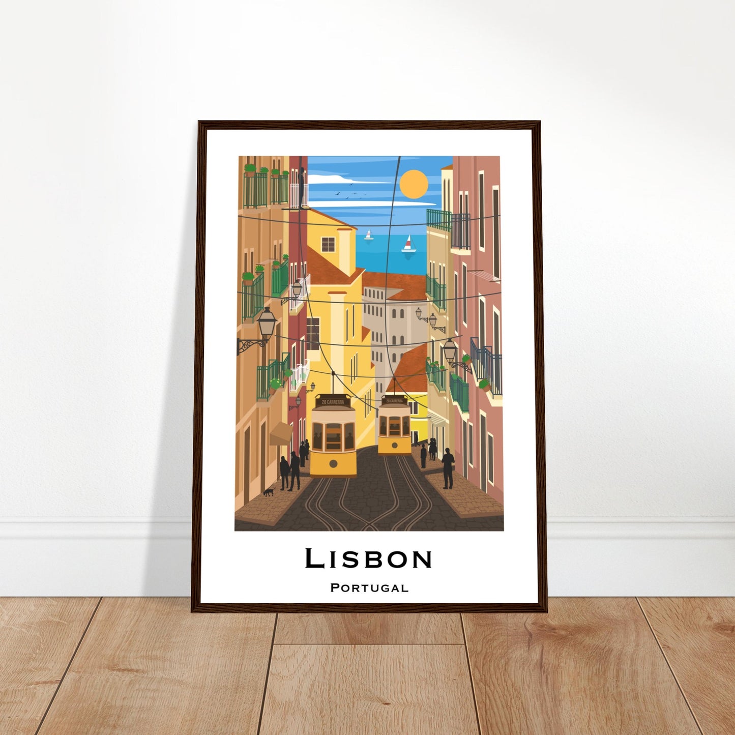 Lisbon, Portugal - Tram City Poster