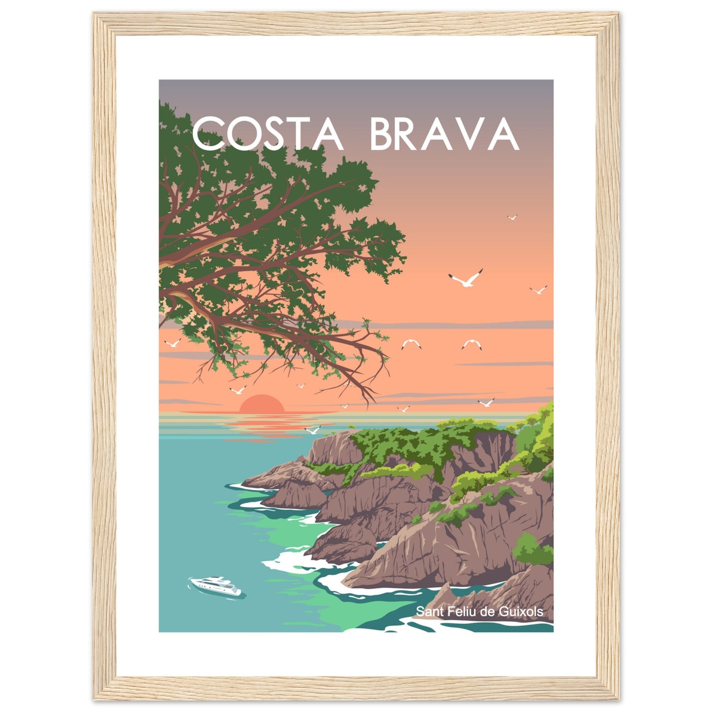 Costa Brava - Cala de l'Ametller Framed Poster