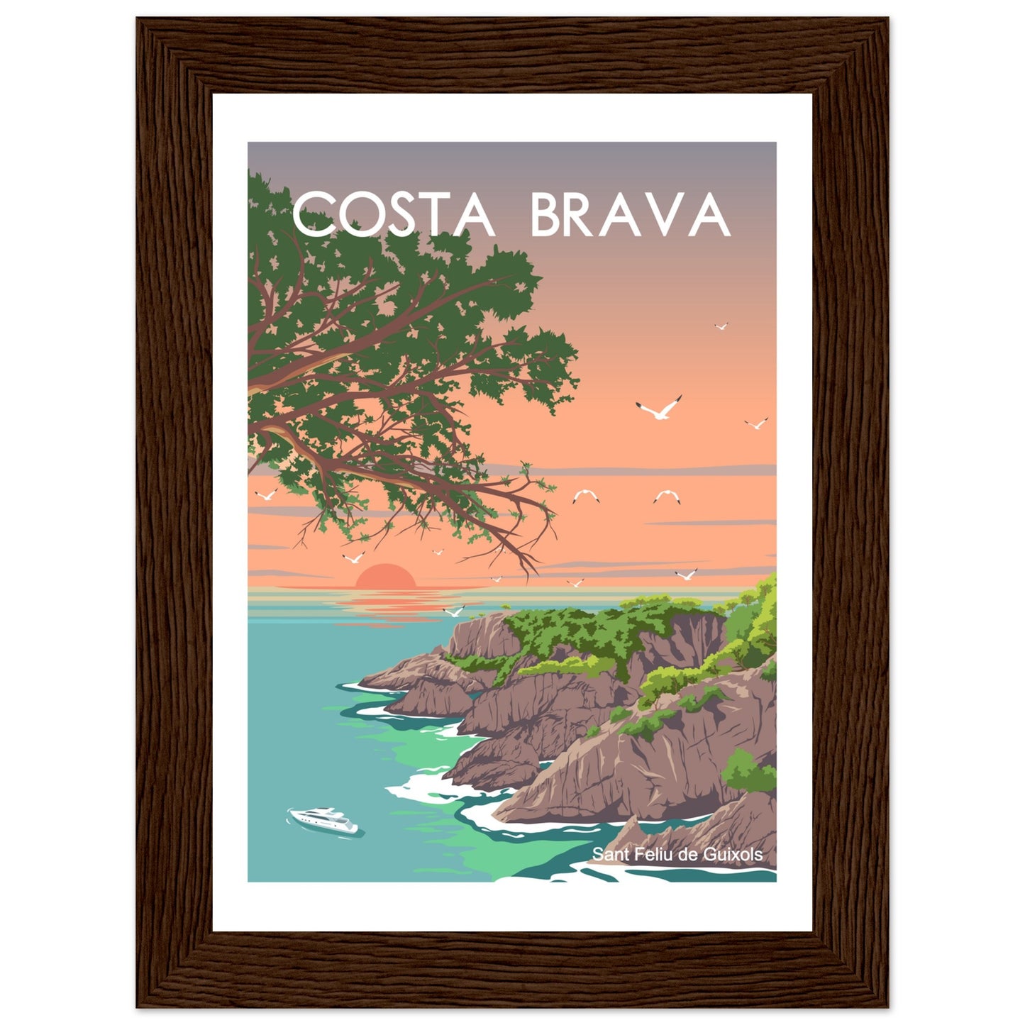 Costa Brava - Cala de l'Ametller Framed Poster