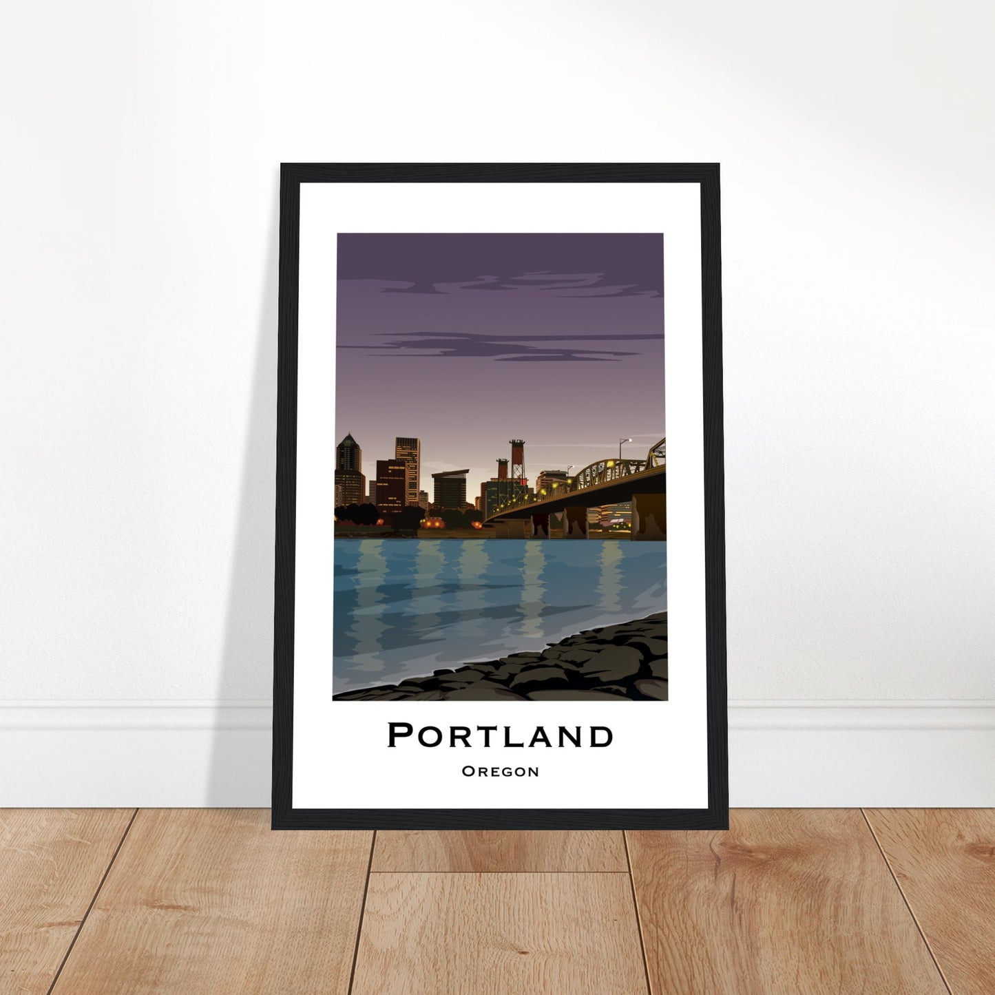 Portland United States - Hawthorne Bridge City Poster