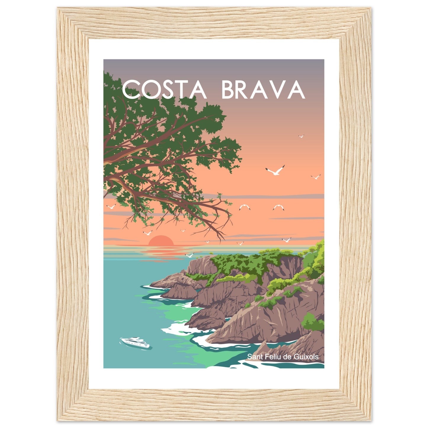 Costa Brava - Cala de l'Ametller Framed Poster