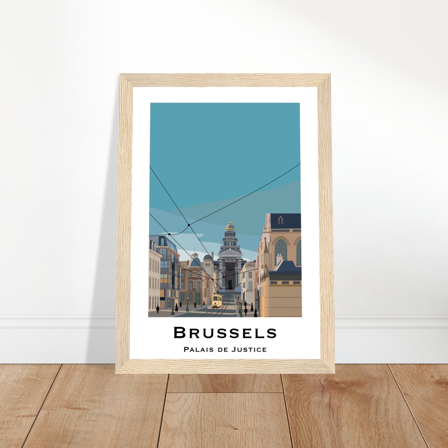 Brussels, Belgium - Palais de Justice City Poster