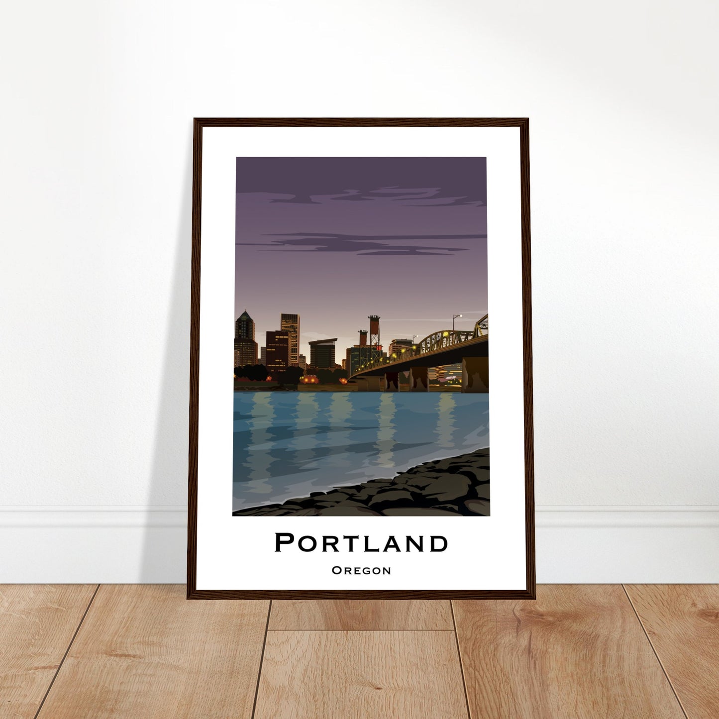 Portland United States - Hawthorne Bridge City Poster