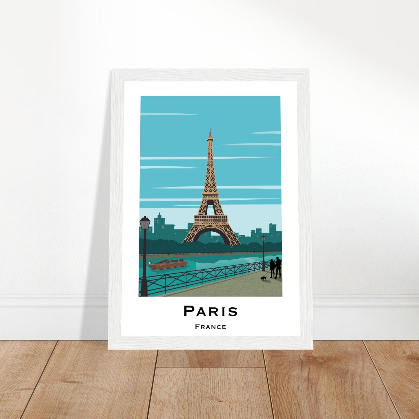 Paris, France - Eiffel Tower City Poster