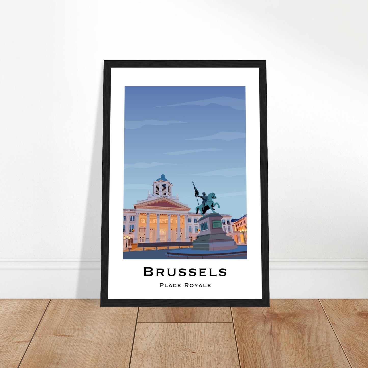 Brussels, Belgium - Place Royale City Poster