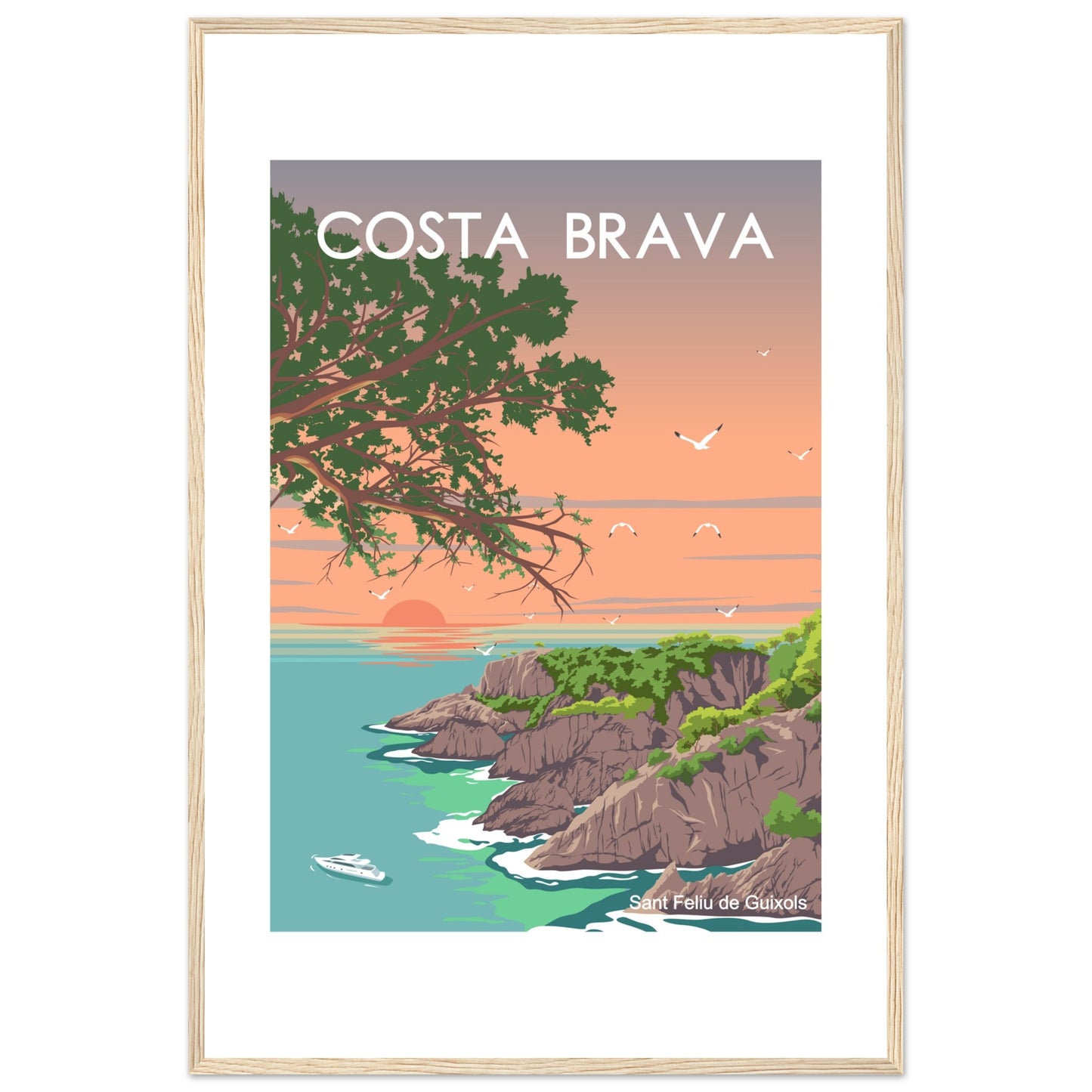 Costa Brava - Cala de l'Ametller Framed Poster