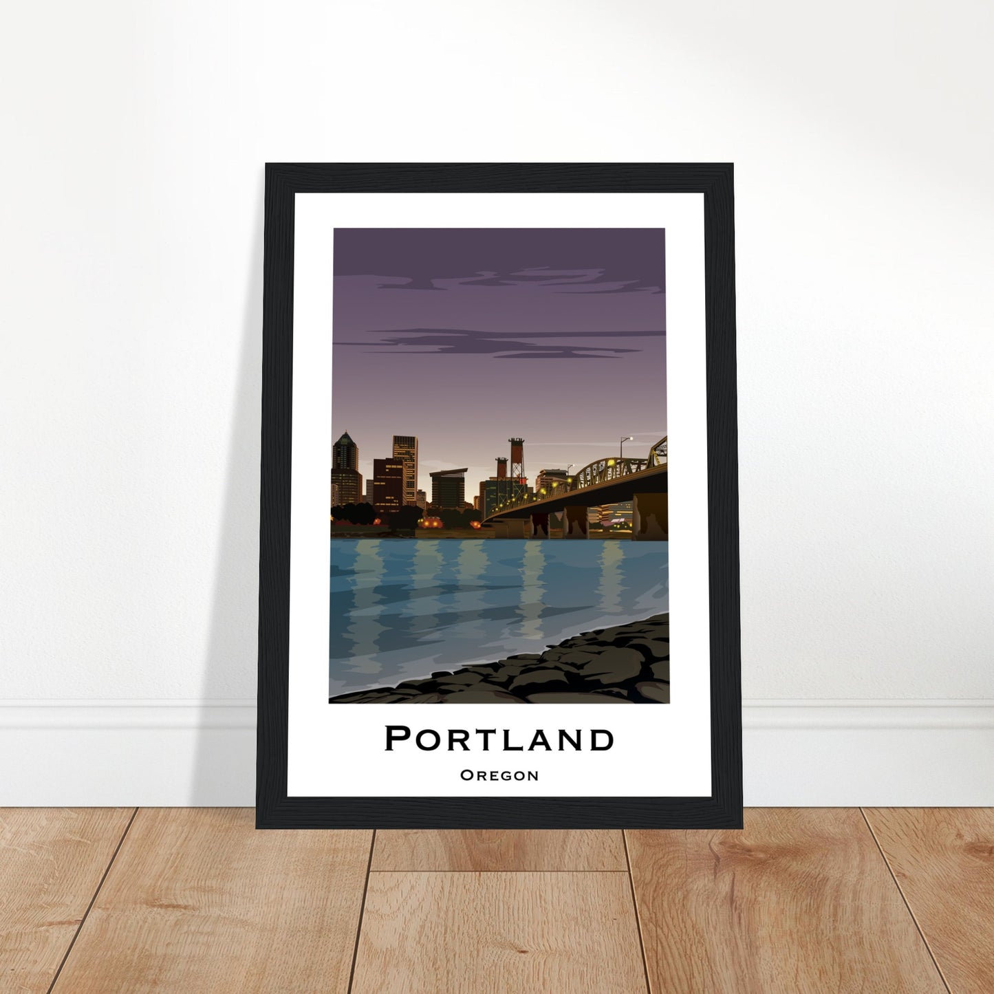 Portland United States - Hawthorne Bridge City Poster