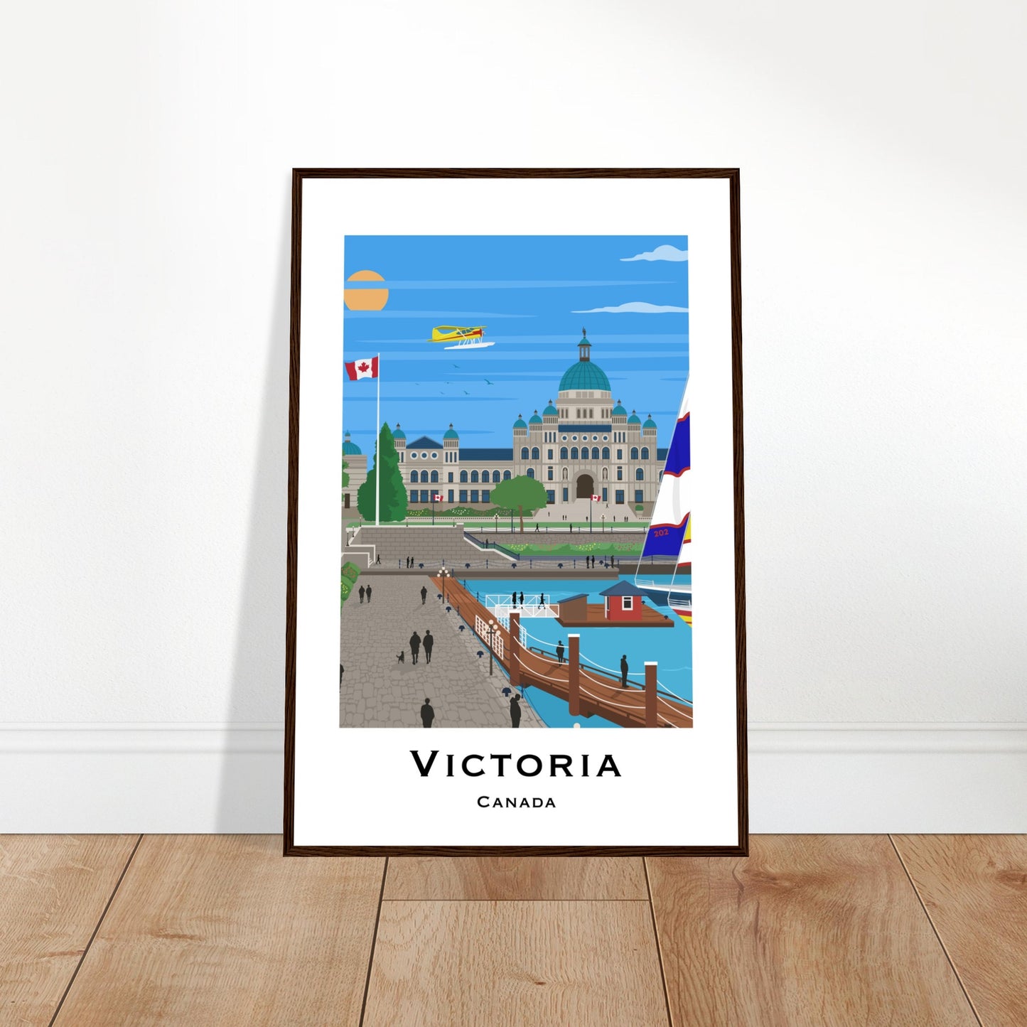 Victoria, Canada - Parliament House City Poster