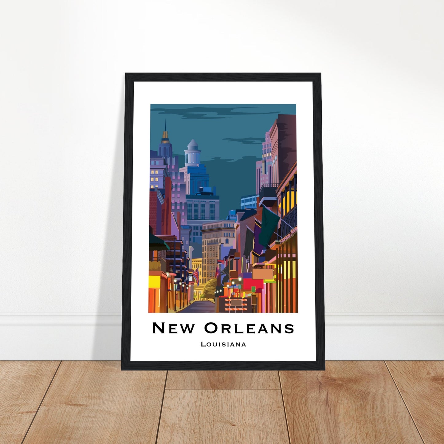 New Orleans, United States - Bourbon Street City Poster