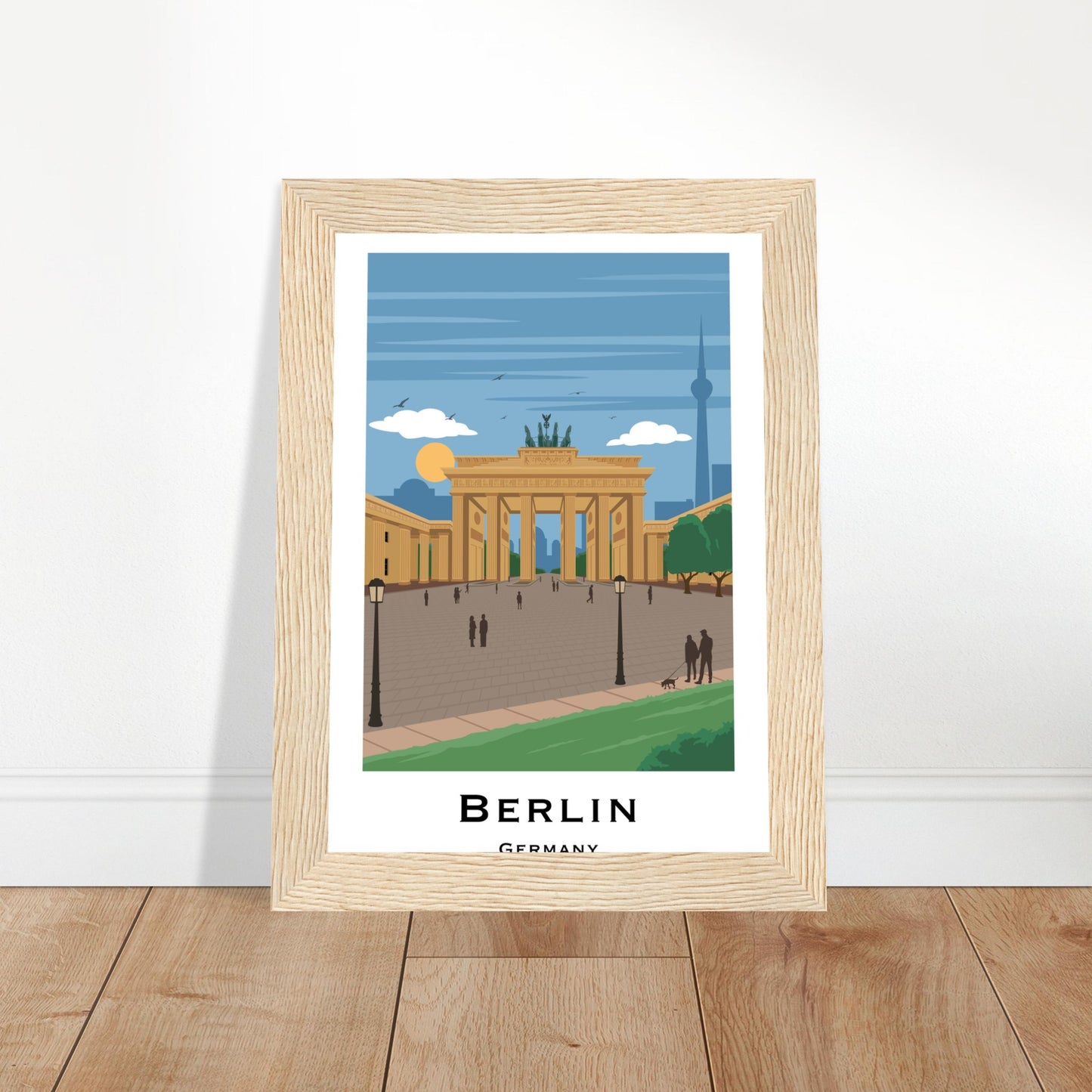 Berlin, Germany - Brandenburg Gate City Poster