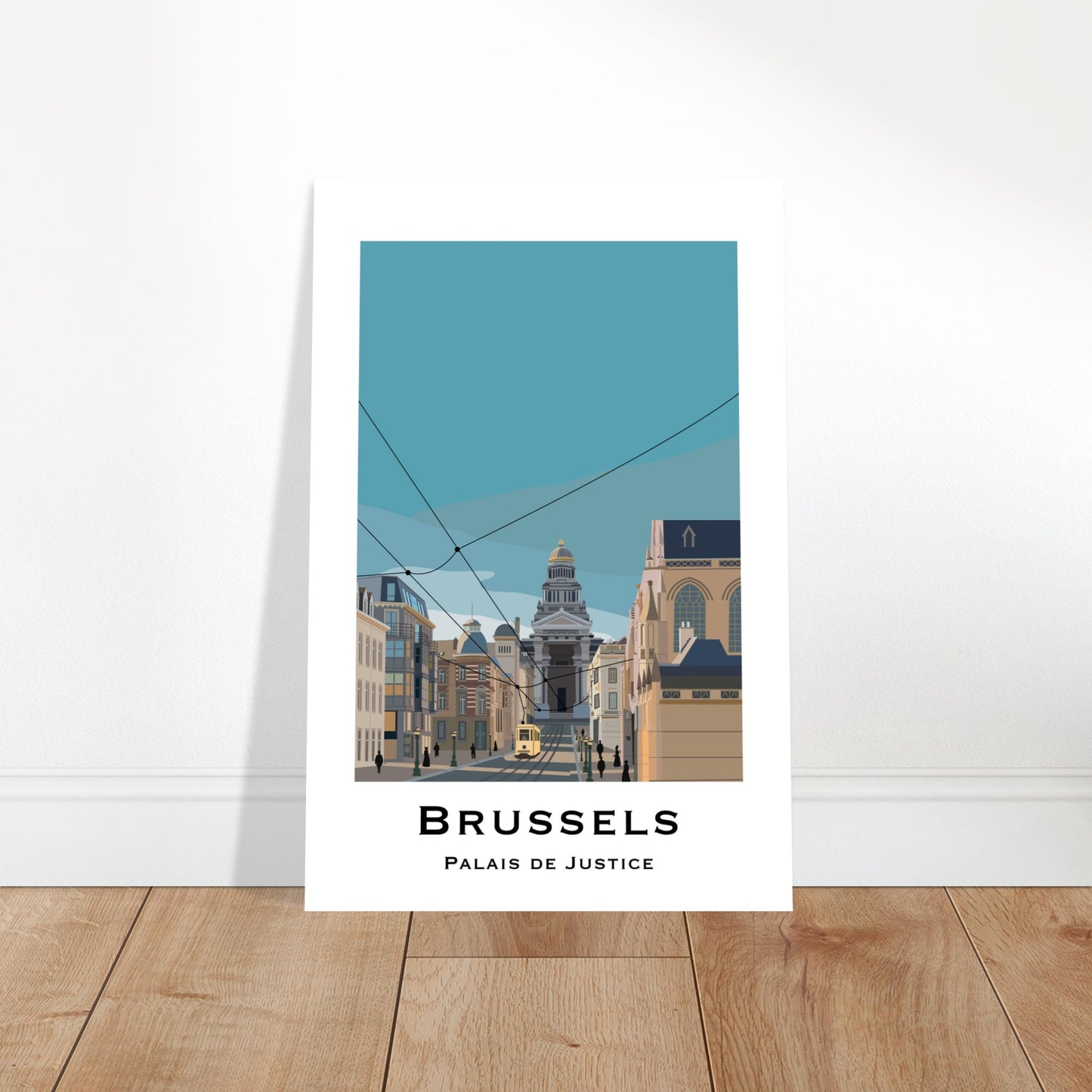 Brussels, Belgium - Palais de Justice City Poster