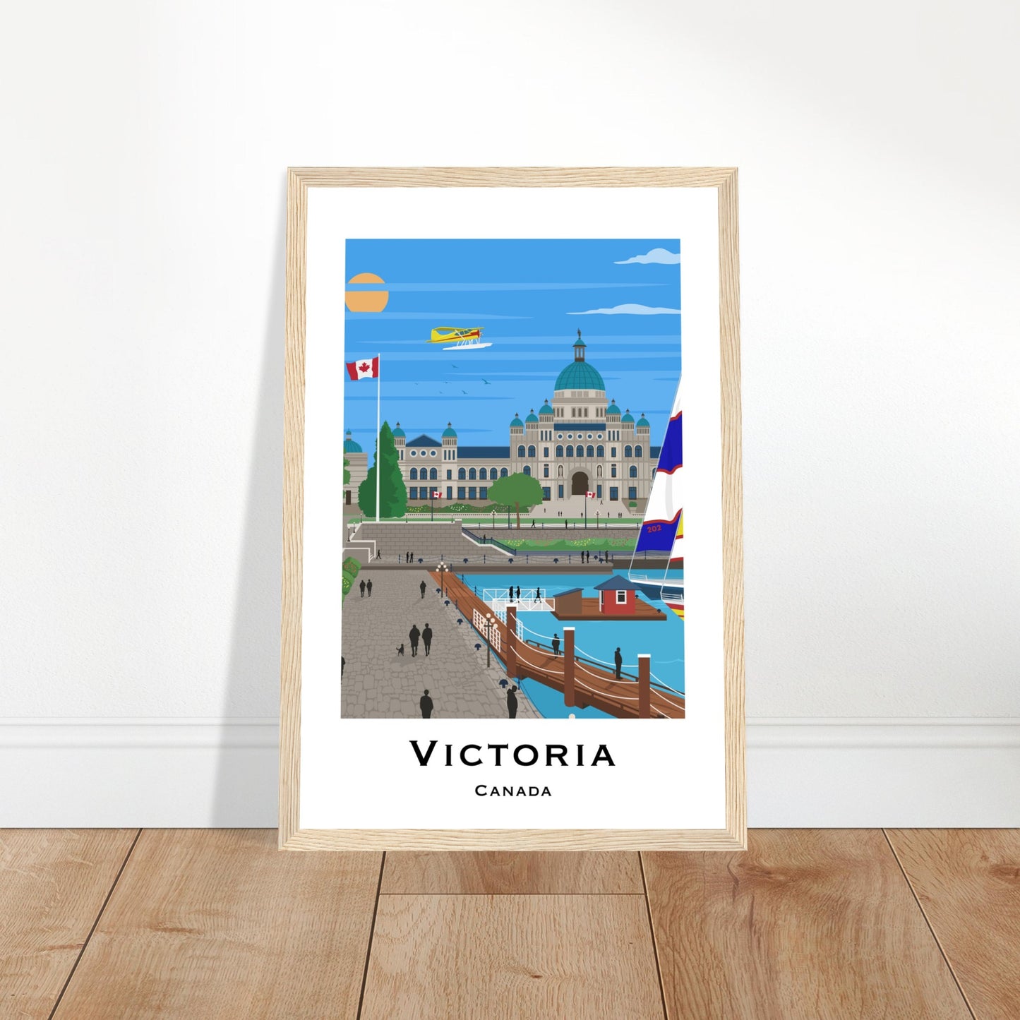 Victoria, Canada - Parliament House City Poster