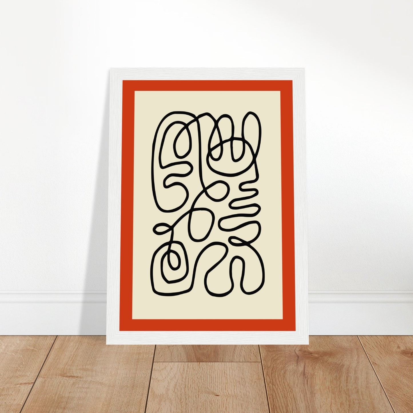 Pencil Red - Abstract Modern Poster