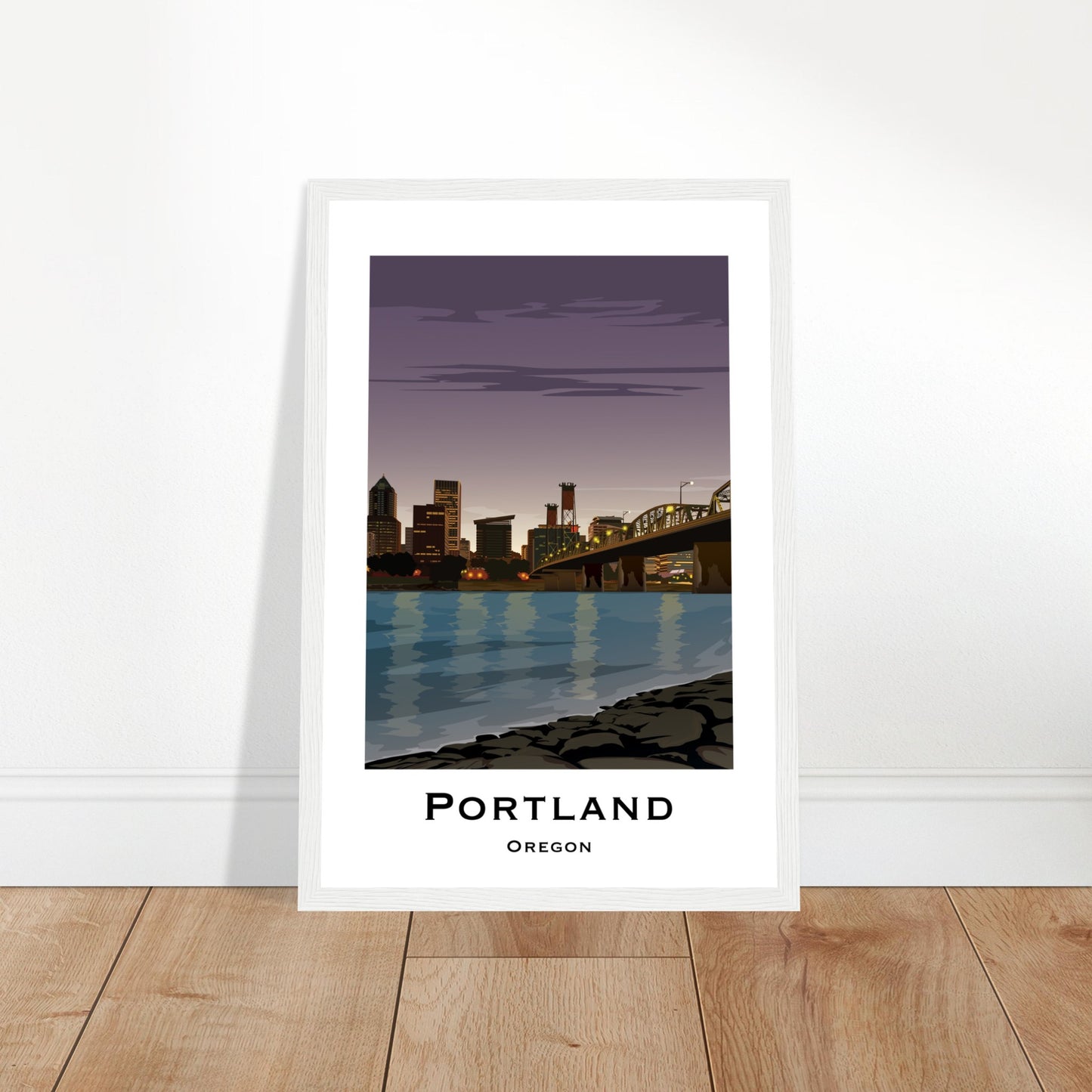 Portland United States - Hawthorne Bridge City Poster