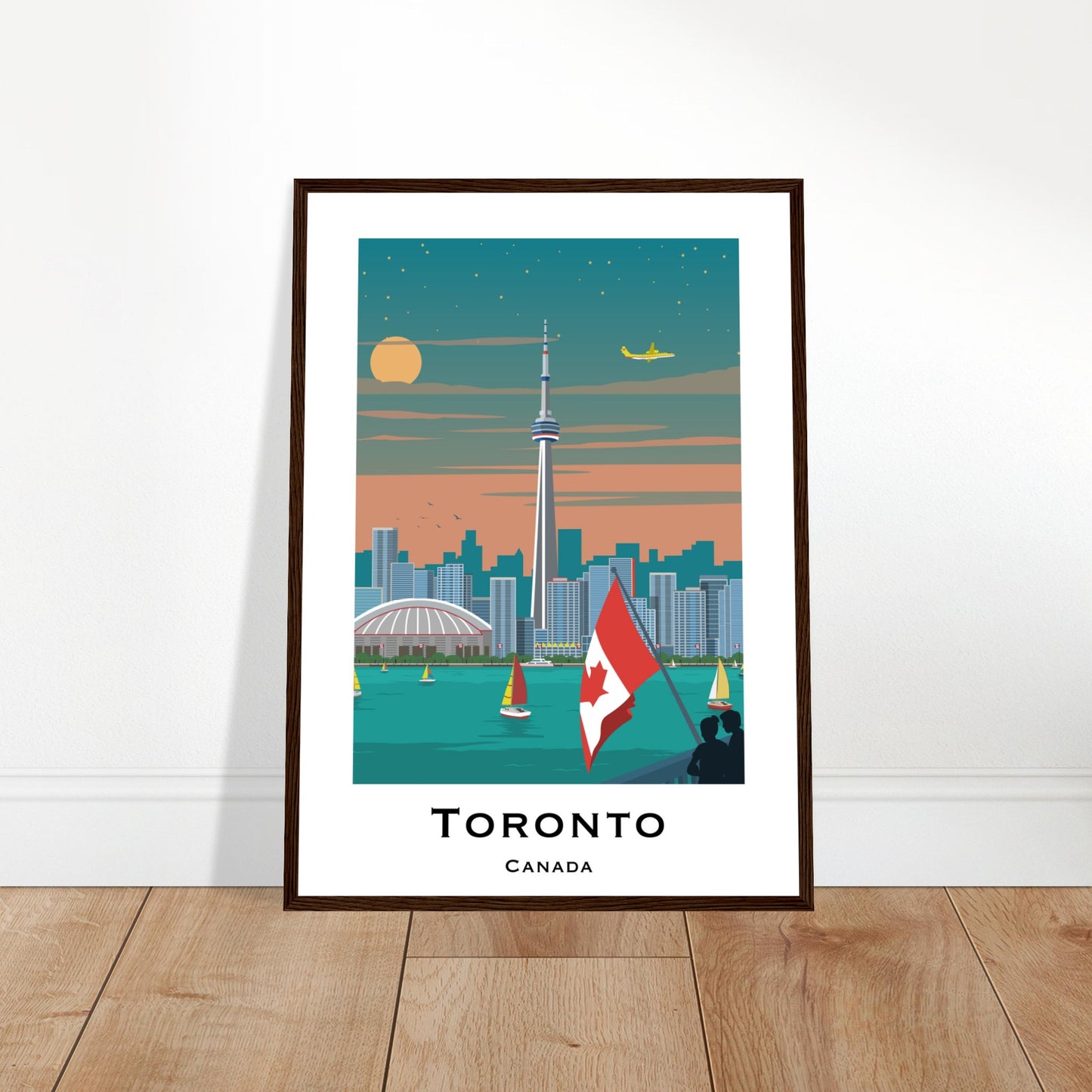 Toronto, Canada - CN Tower Skyline Poster