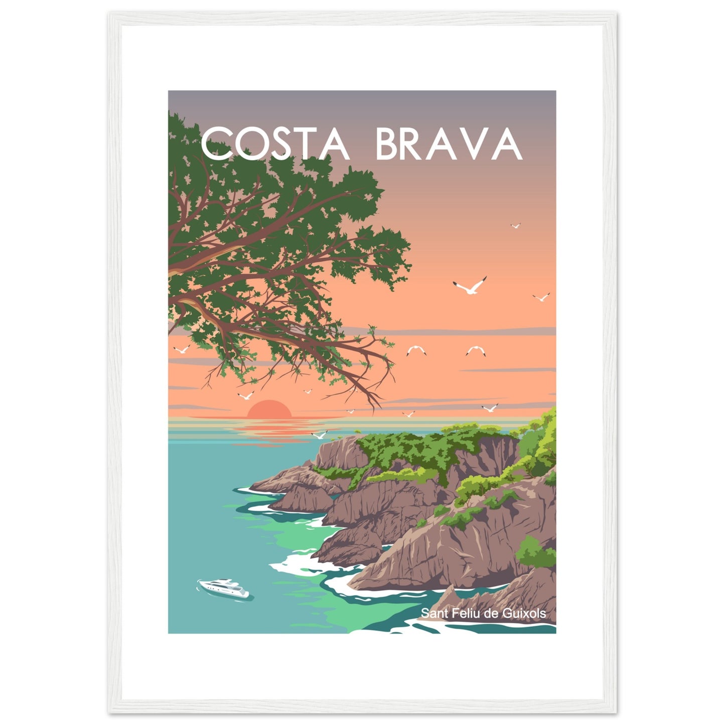 Costa Brava - Cala de l'Ametller Framed Poster