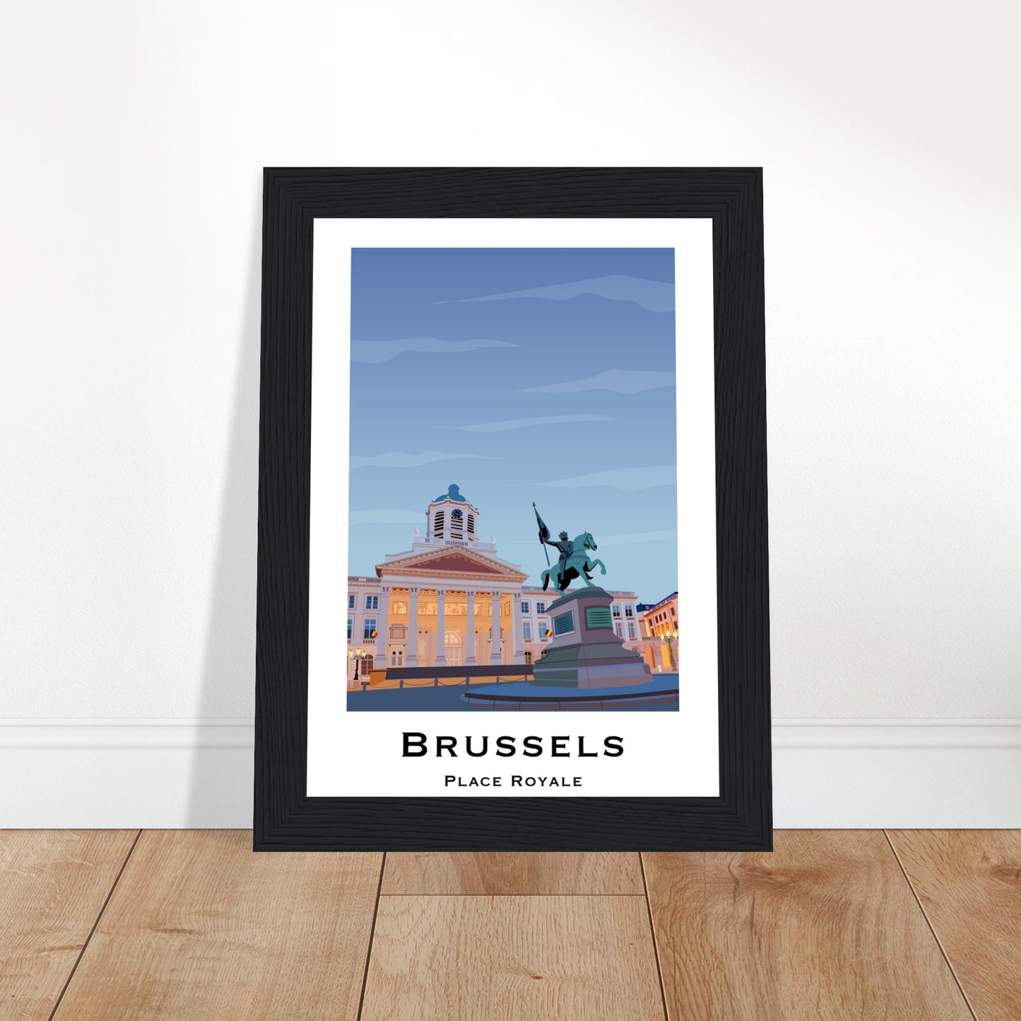 Brussels, Belgium - Place Royale City Poster