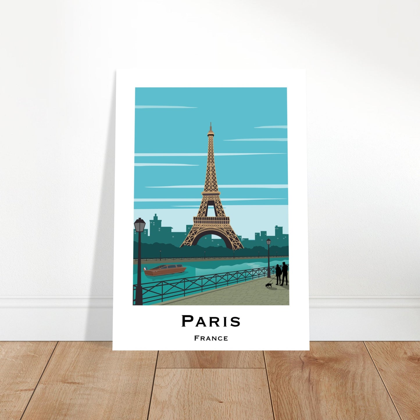 Paris, France - Eiffel Tower City Poster