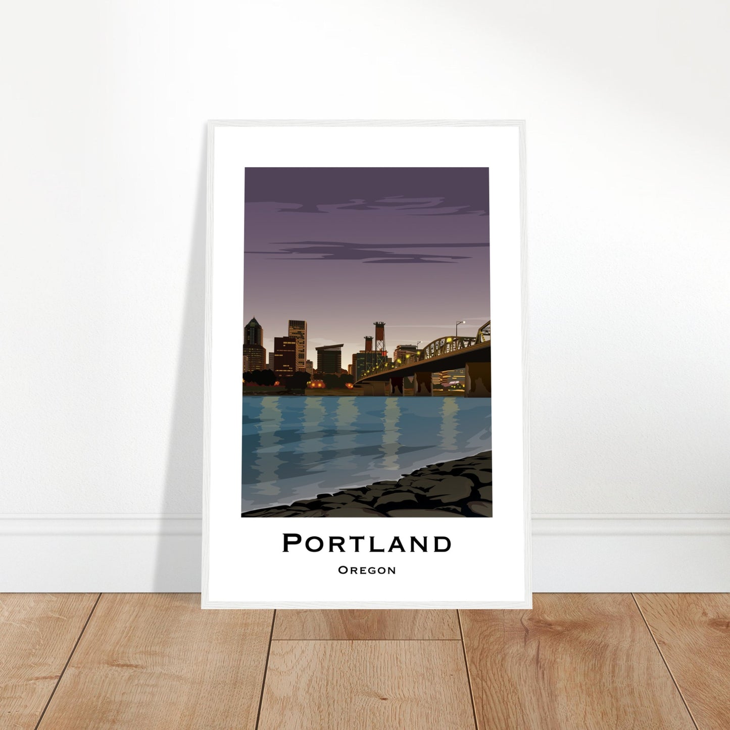 Portland United States - Hawthorne Bridge City Poster