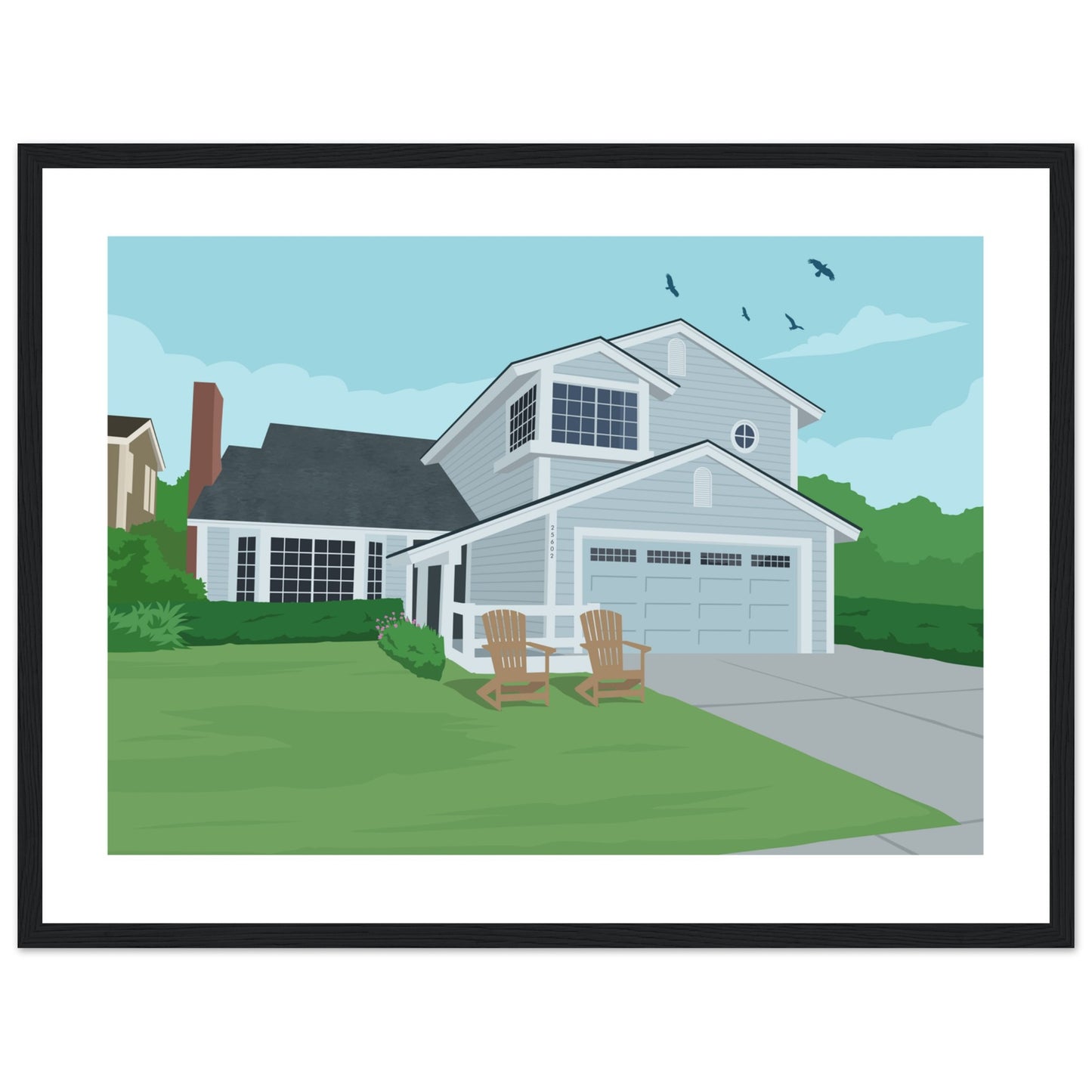 Ann Parent's house Day -  Customized  Poster (Framed)