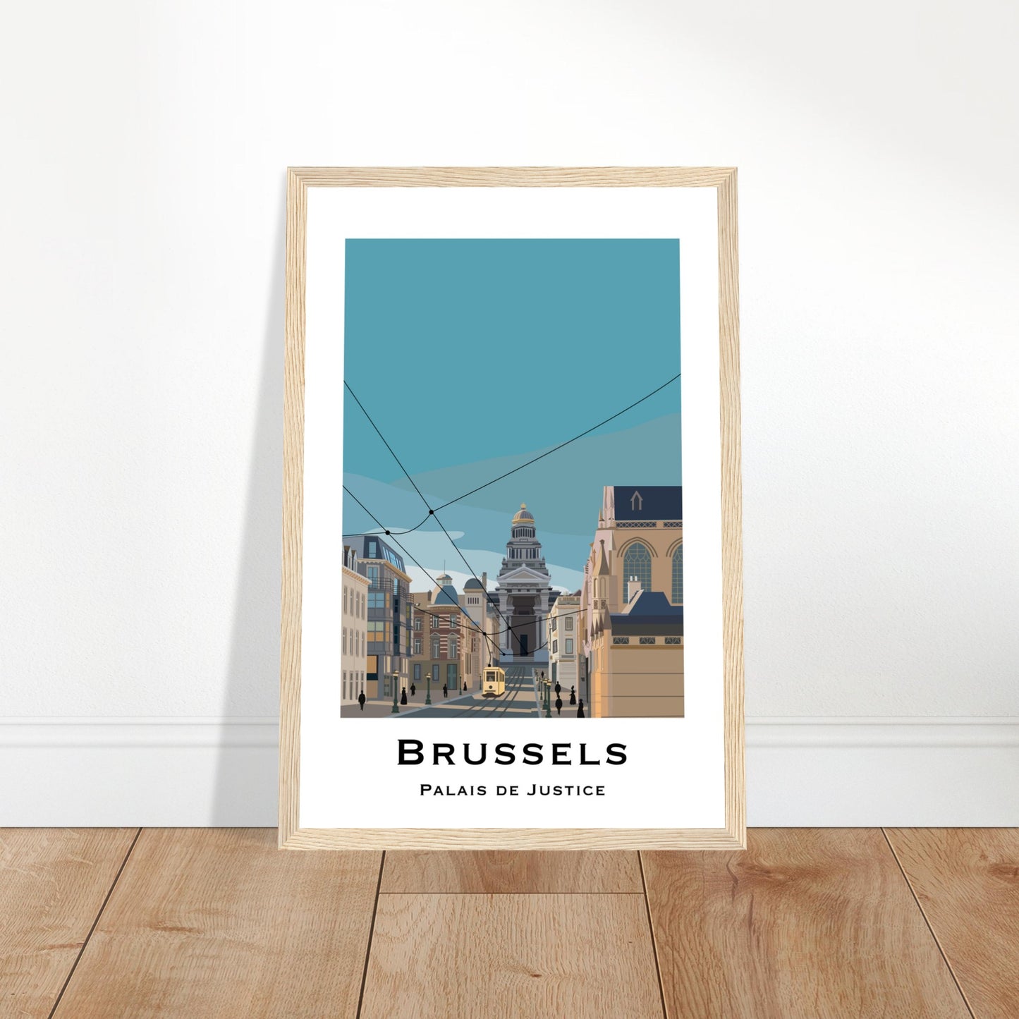 Brussels, Belgium - Palais de Justice City Poster