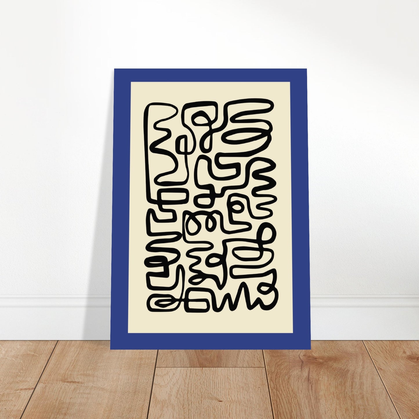 Pencil Blue - Abstract Modern Poster