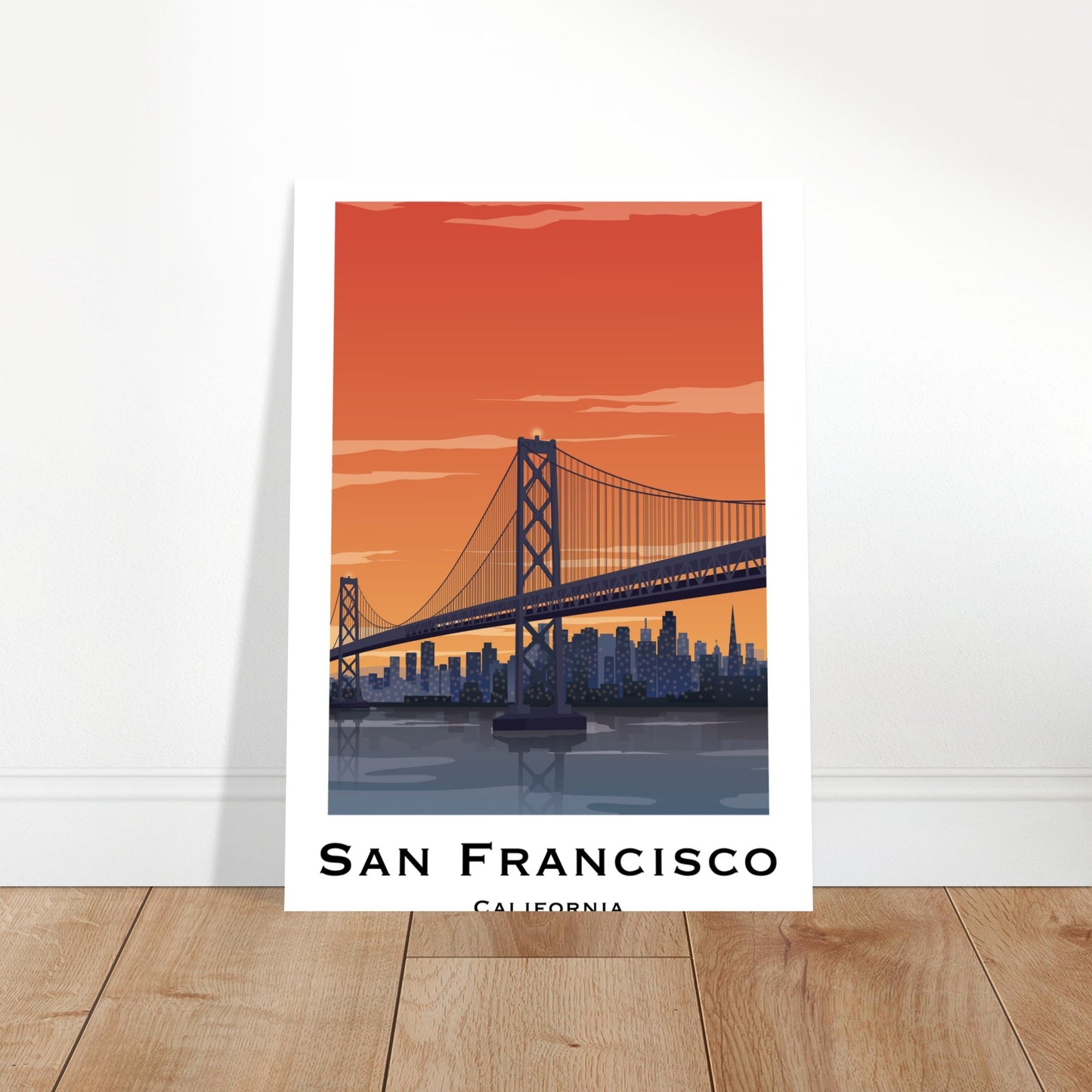 San Francisco, United States - Golden Gate Bridge City Poster