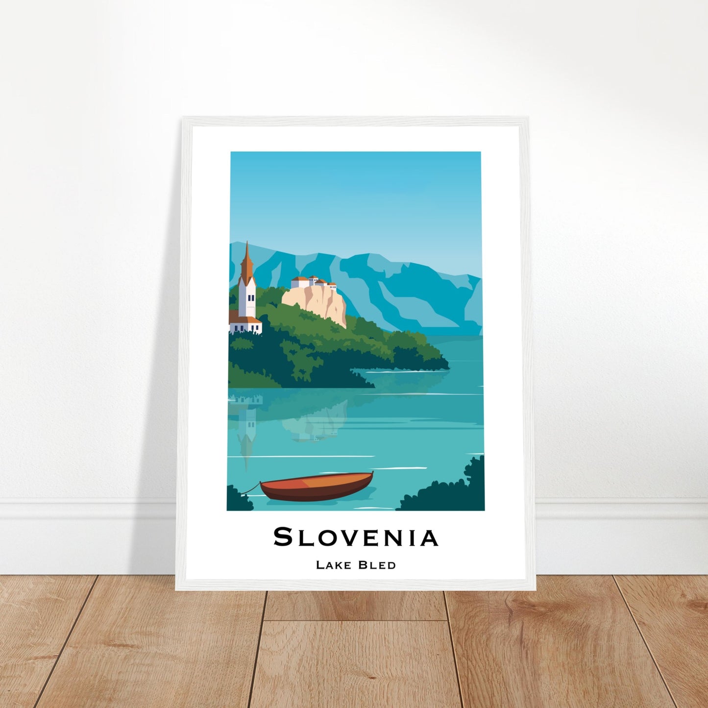 Bled, Slovenia - Lake Bled City Poster