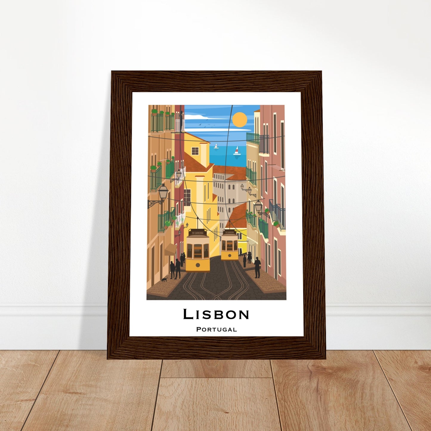 Lisbon, Portugal - Tram City Poster