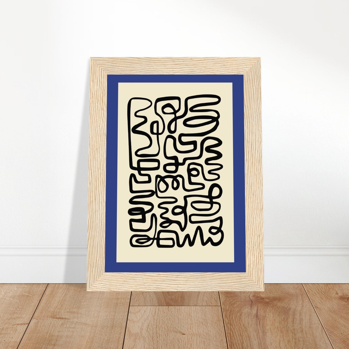 Pencil Blue - Abstract Modern Poster