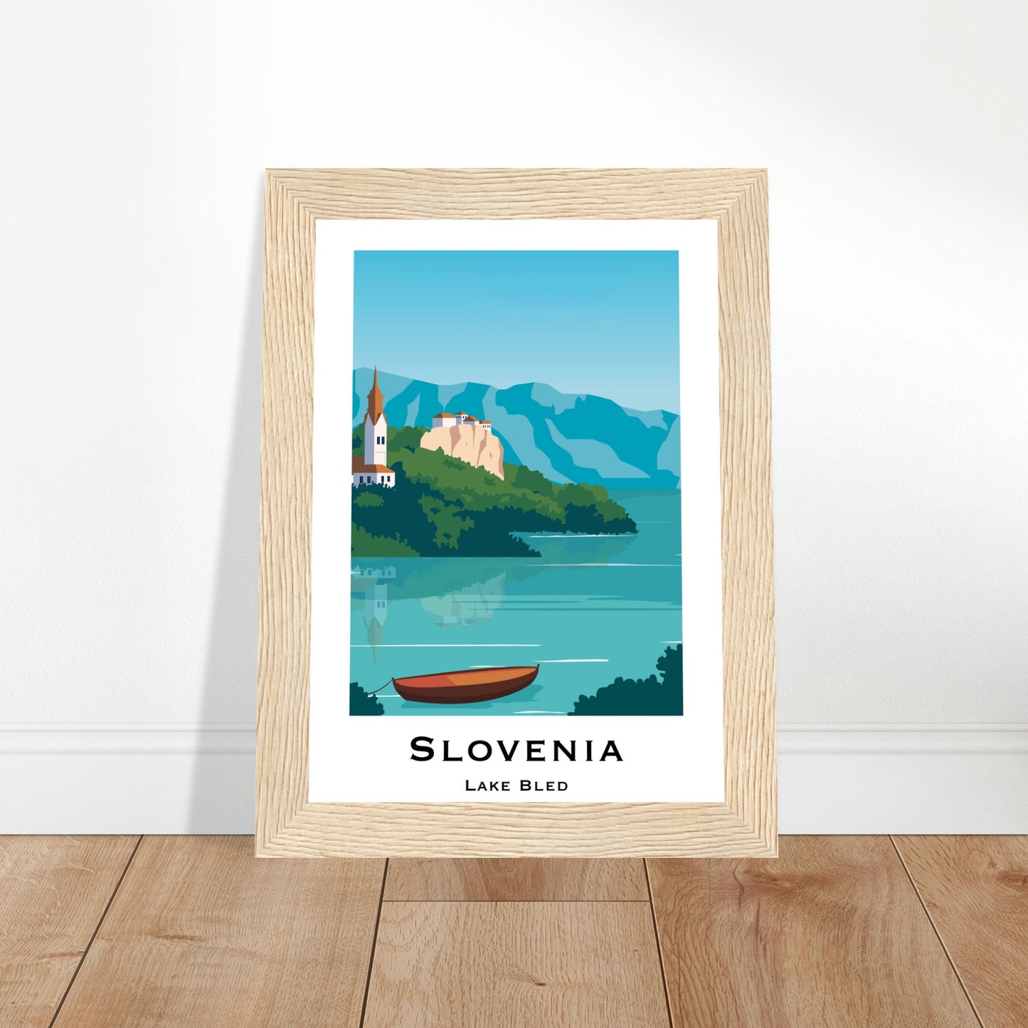 Bled, Slovenia - Lake Bled City Poster