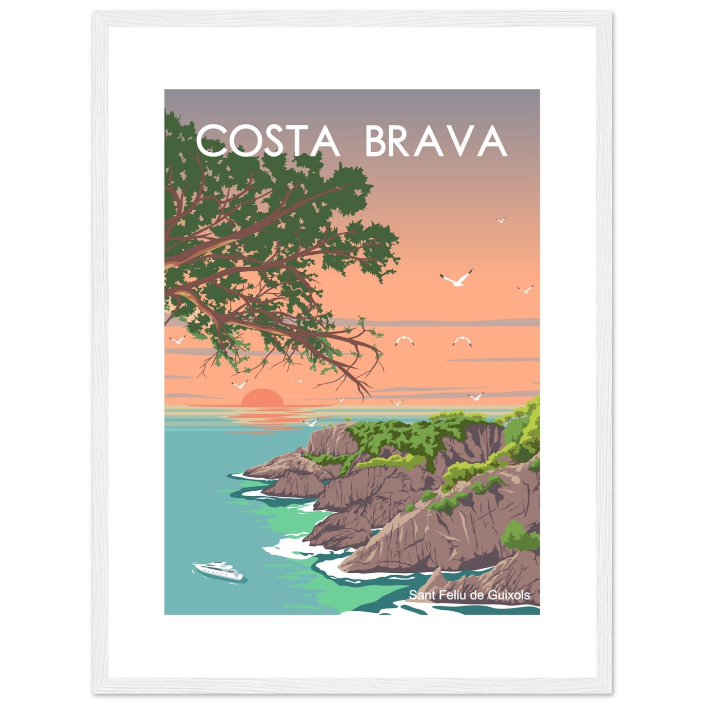 Costa Brava - Cala de l'Ametller Framed Poster