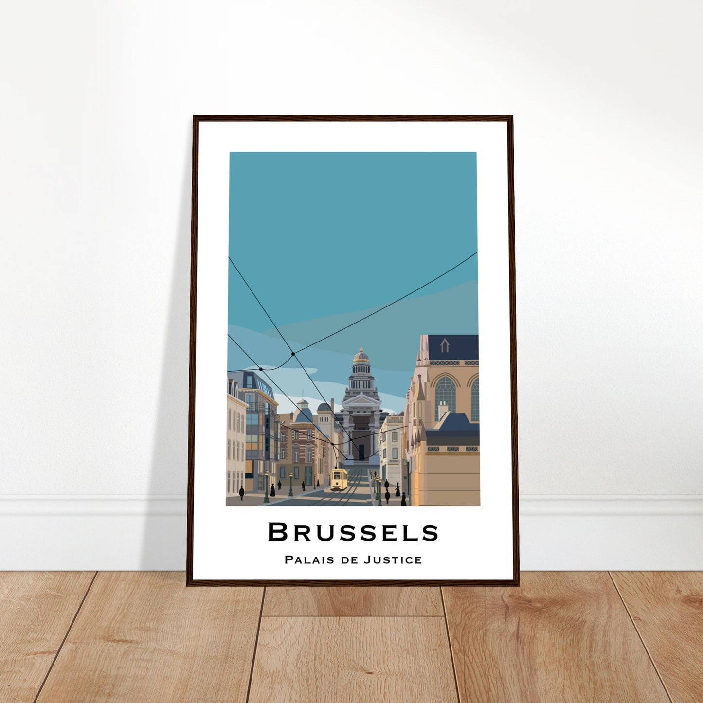 Brussels, Belgium - Palais de Justice City Poster