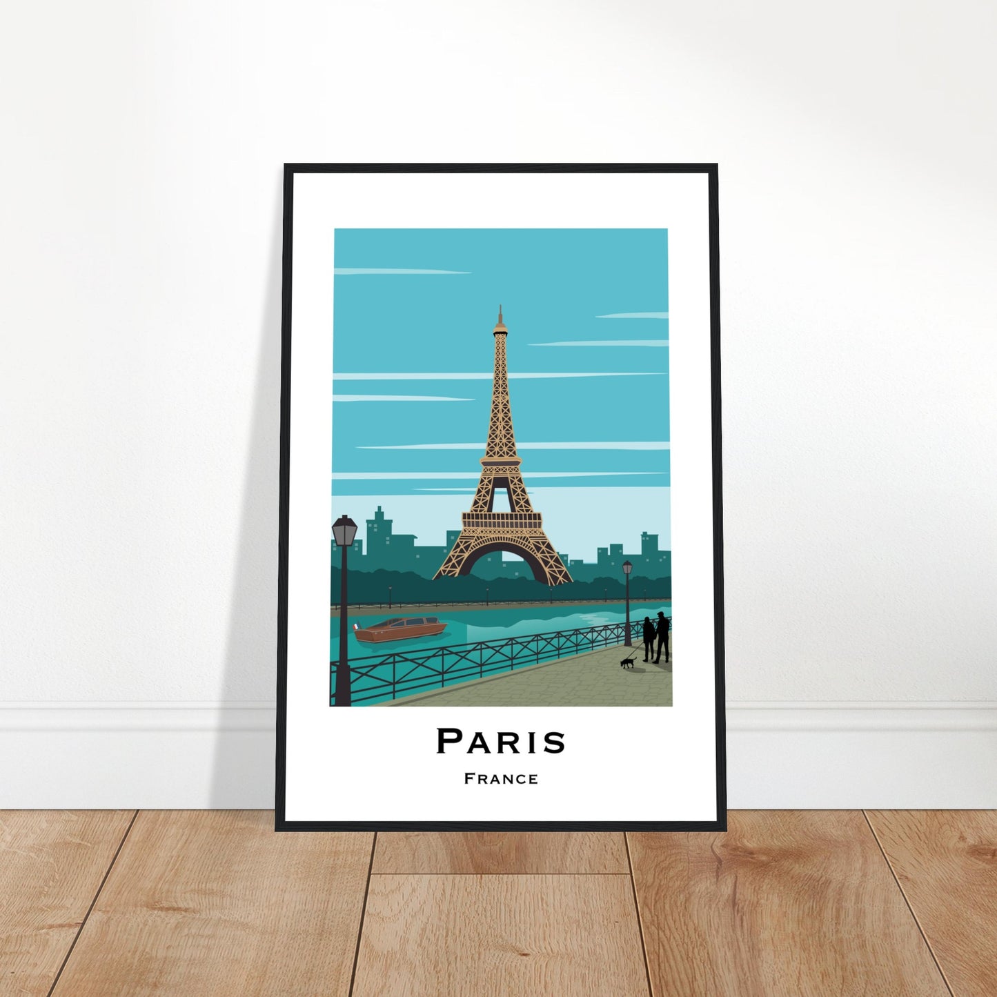 Paris, France - Eiffel Tower City Poster