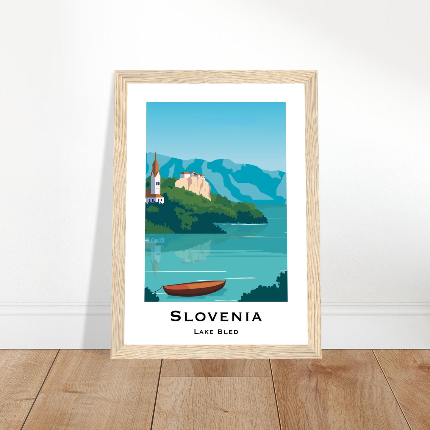 Bled, Slovenia - Lake Bled City Poster