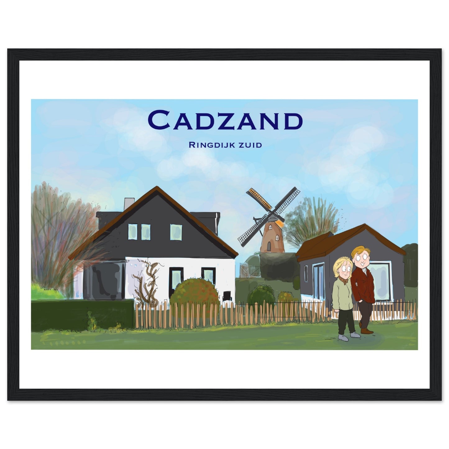 Cadzand Customized Poster ( Framed)