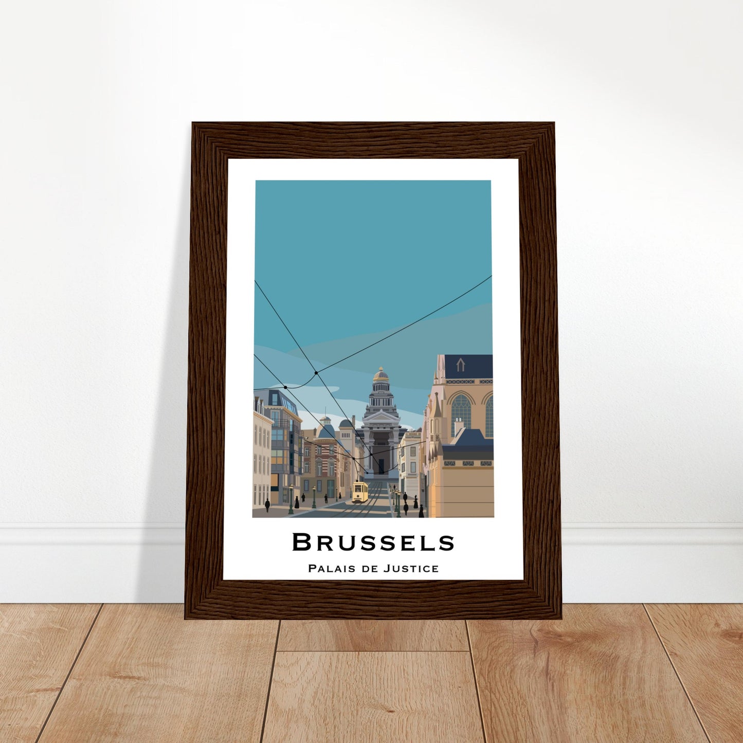 Brussels, Belgium - Palais de Justice City Poster