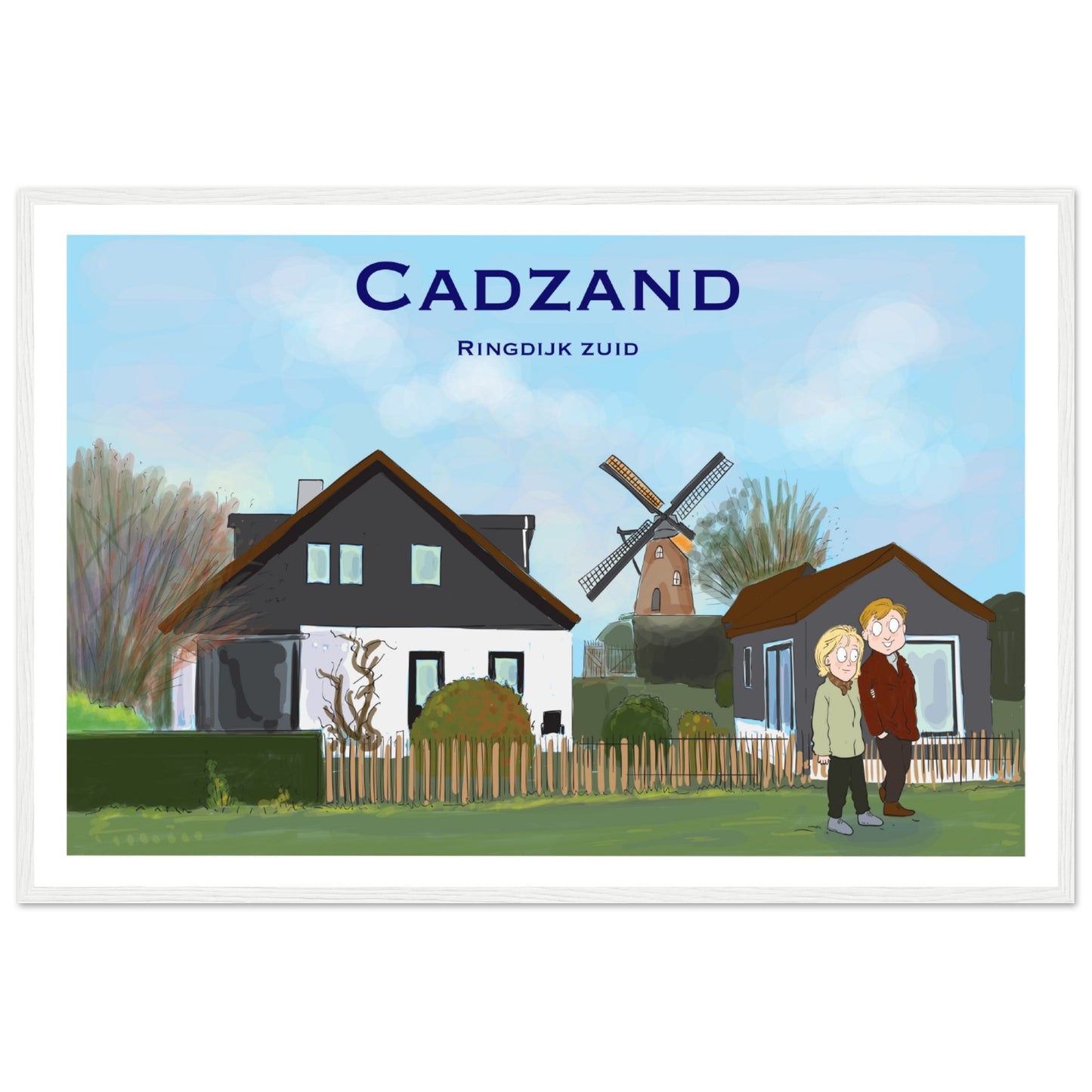 Cadzand Customized Poster ( Framed)