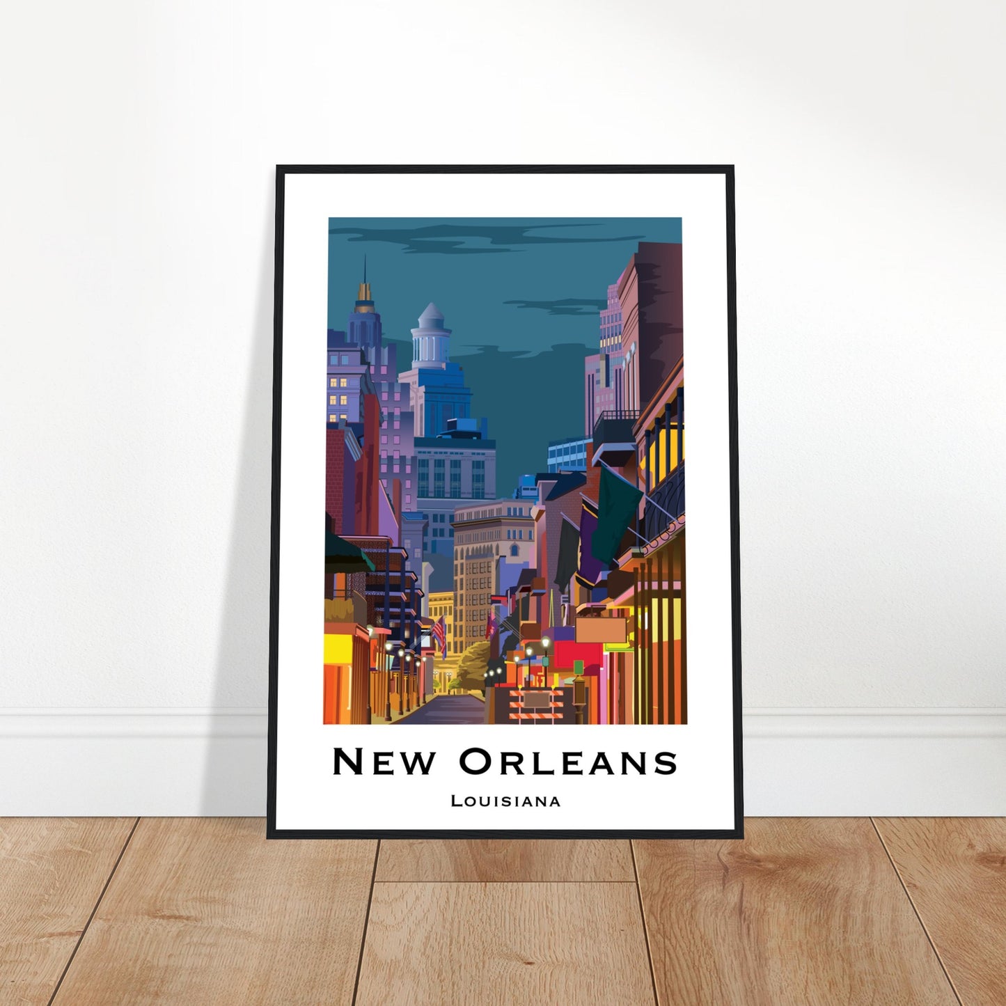 New Orleans, United States - Bourbon Street City Poster