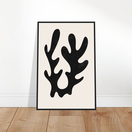 Black Algae Abstractions - Abstract Modern - Poster