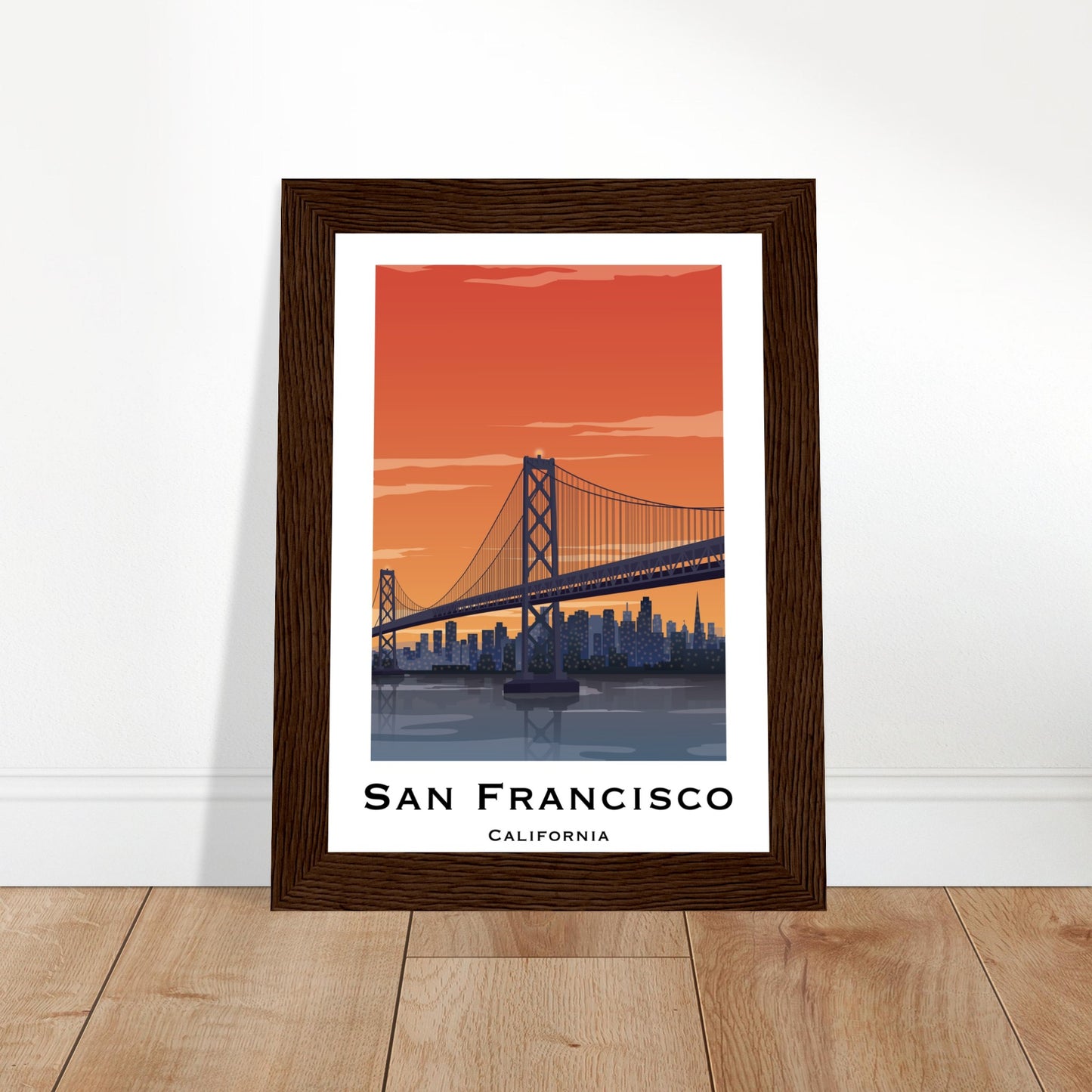 San Francisco, United States - Golden Gate Bridge City Poster