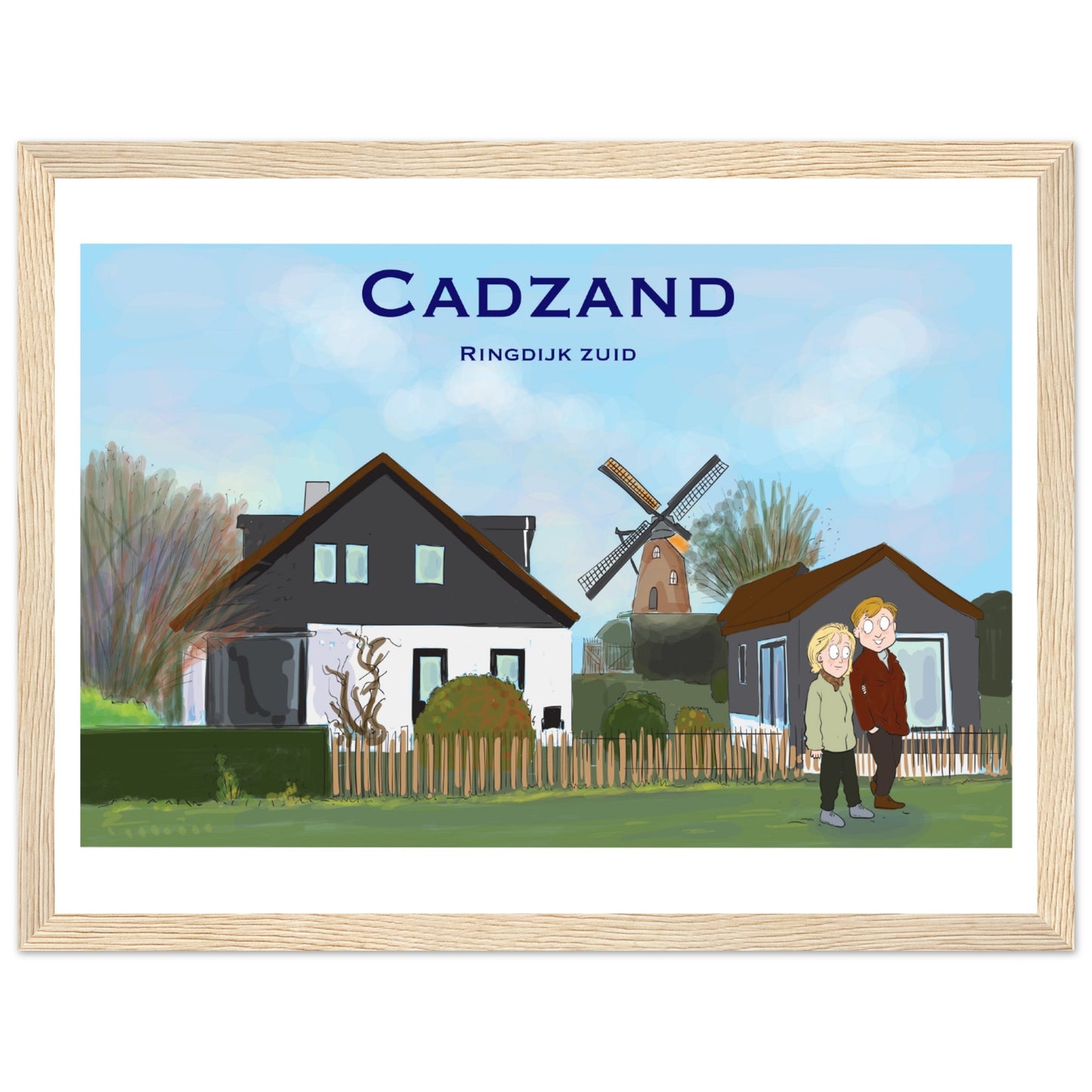 Cadzand Customized Poster ( Framed)