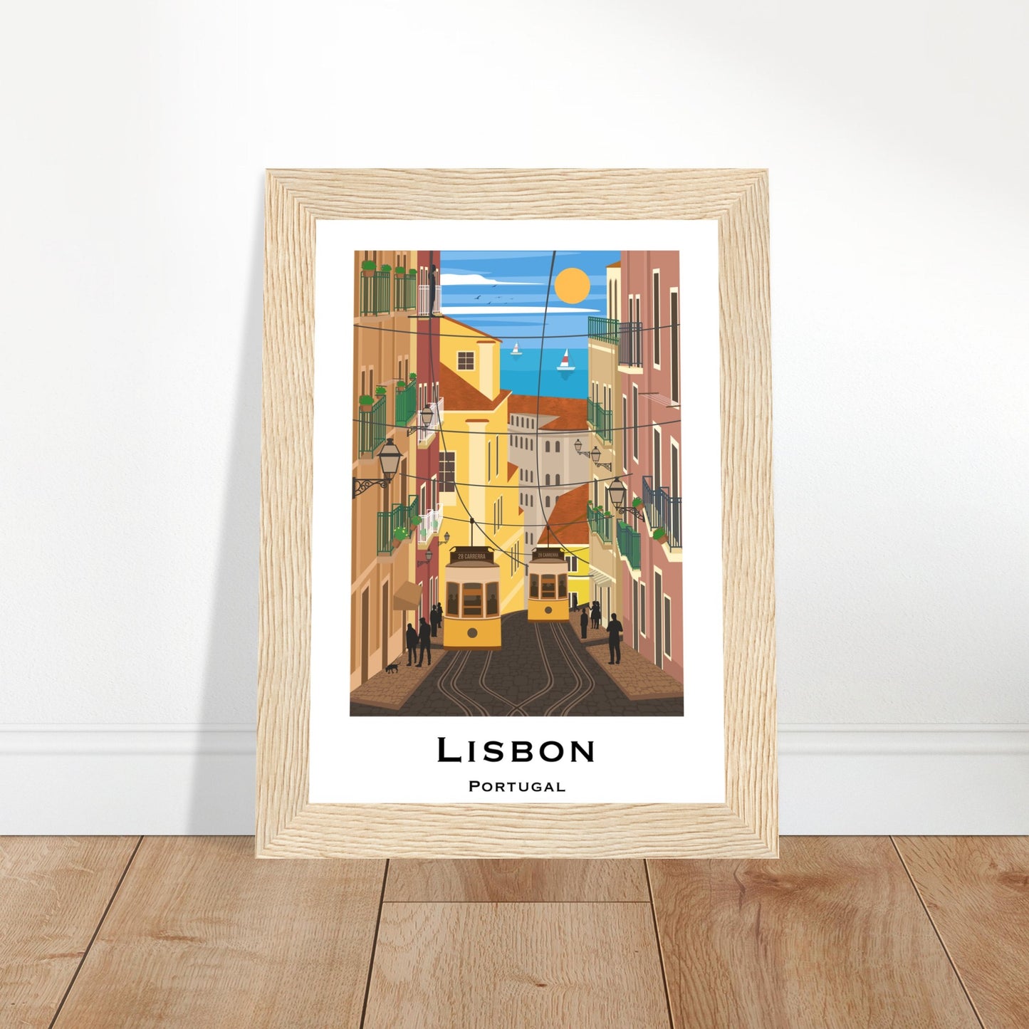 Lisbon, Portugal - Tram City Poster