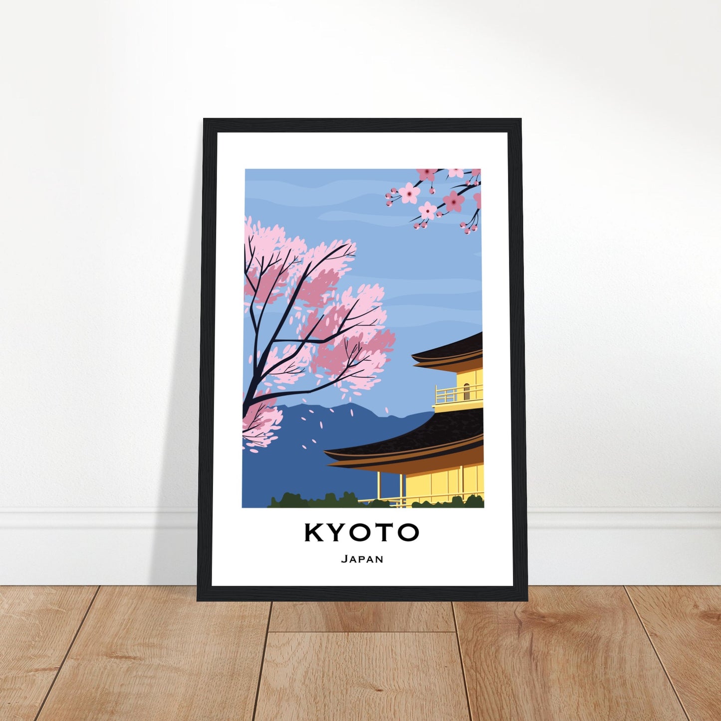 Kyoto, Japan - Mountain View City Poster