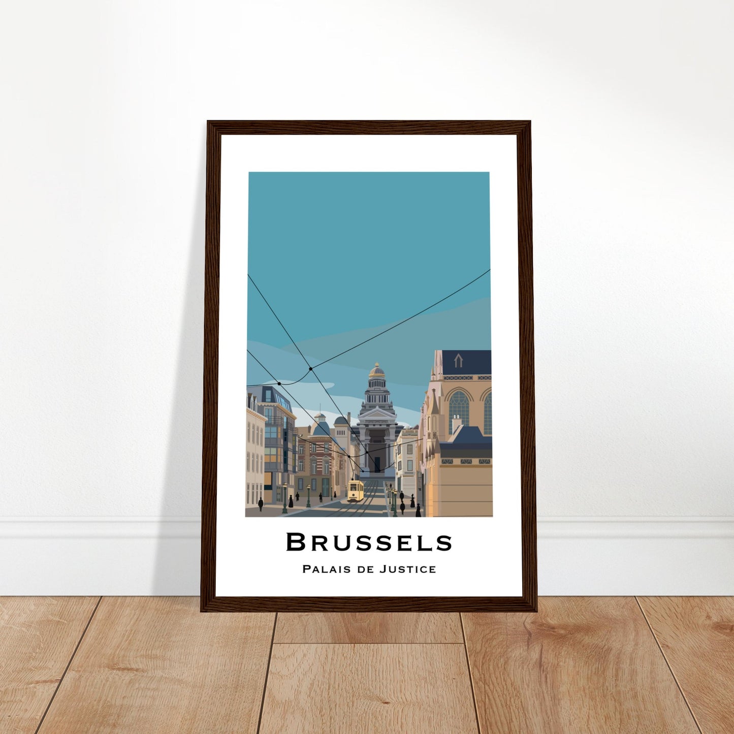 Brussels, Belgium - Palais de Justice City Poster