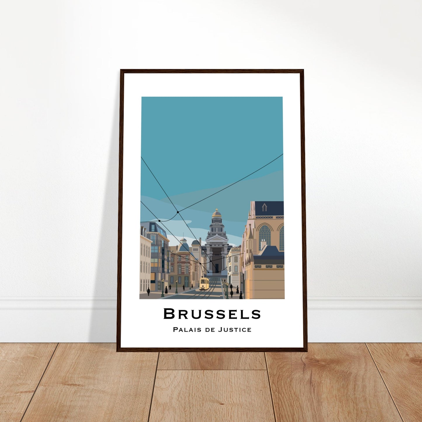 Brussels, Belgium - Palais de Justice City Poster