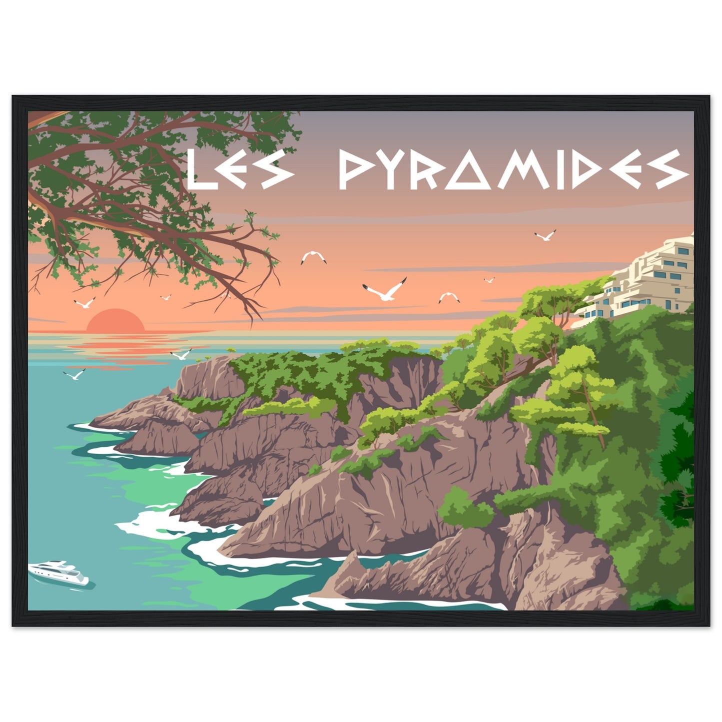 Les Pyramides -  Sant Feliu de Guixols  -  Customized Poster