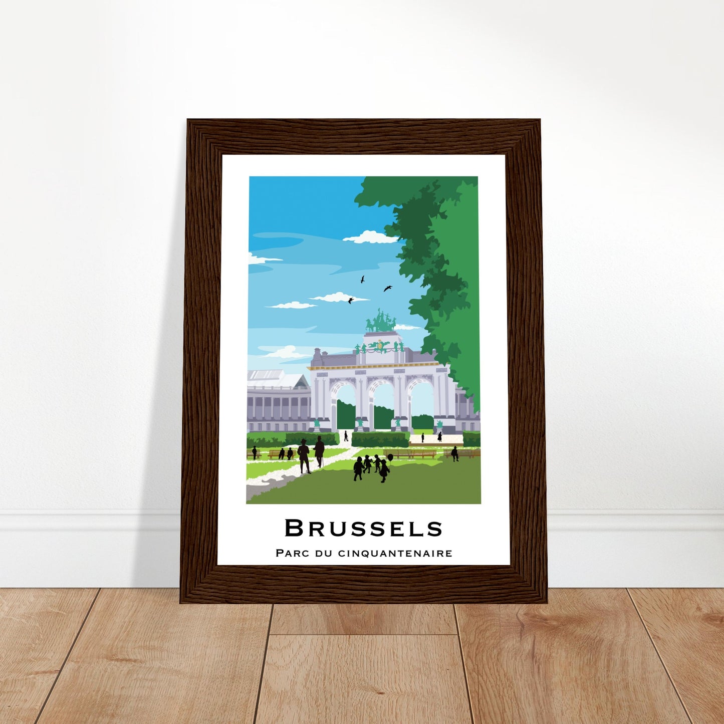 Brussels, Belgium - Cinquantenaire City Poster