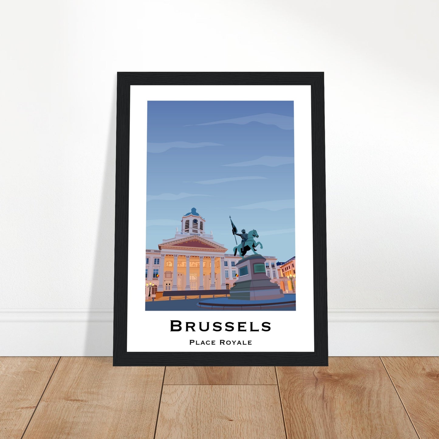 Brussels, Belgium - Place Royale City Poster